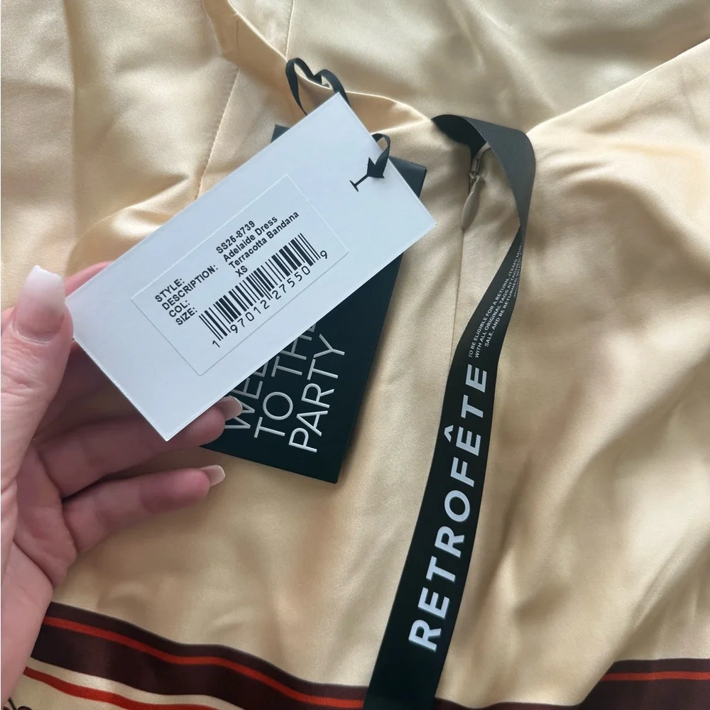 NWT Retrofête Adelaide Silk Mini Dress – Size XS - Picture 6 of 7